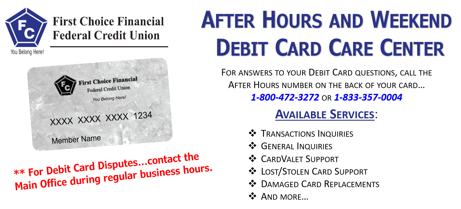 First Choice Financial Federal Credit Union