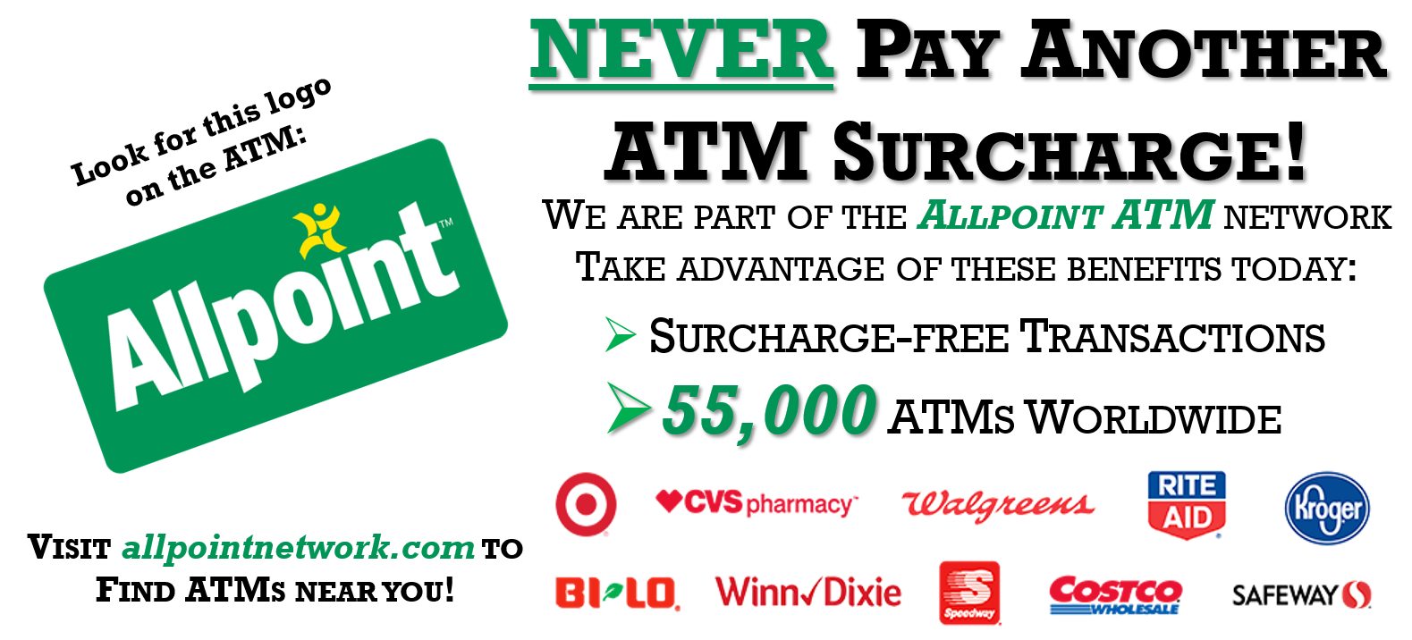 No Surcharge ATM Locations